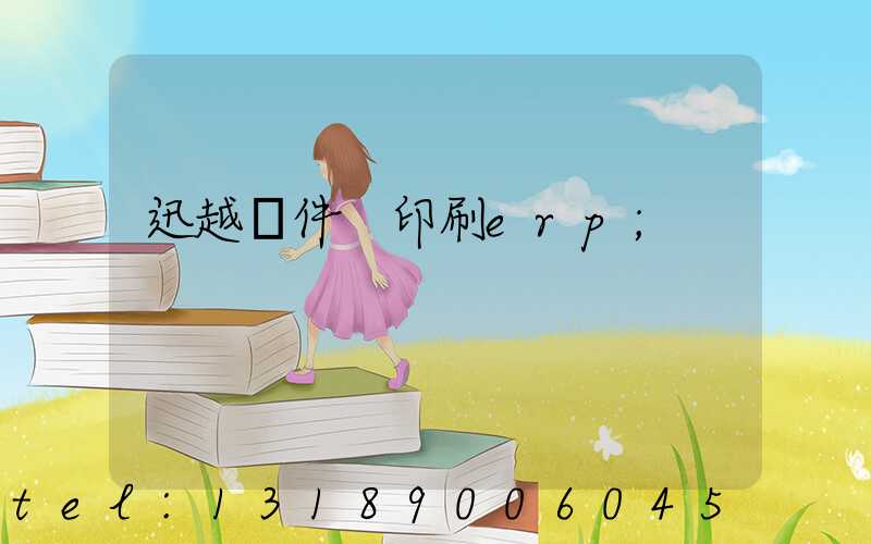 迅越軟件 印刷erp